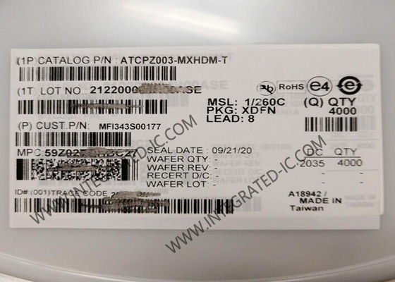 MFI343S00177 統合回路チップ 暗号認証 セキュアキー ストレージ IC XDFN8