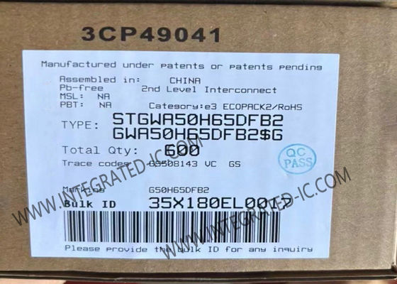 統合回路チップ STGWA50H65DFB2 トレンチゲートフィールドストップ 高速HB2 IGBT