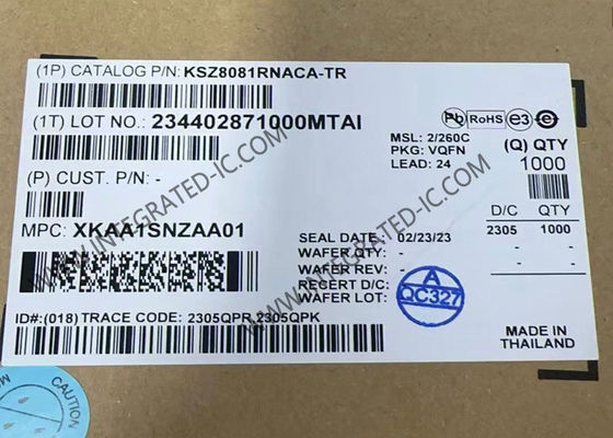 KSZ8081RNACA イーサネット IC 10/100 BASE-TX 物理層トランシーバー