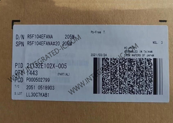 R5F104EFANA マイクロコントローラー MCU 低電源 16 ビット 32MHz RL78/G14 マイクロコントローラー 40-HWQFN