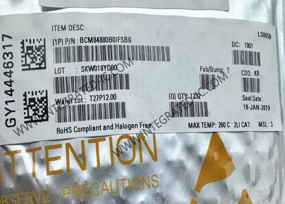 イーサネットIC BCM84880B0IFSBG シングルチップ統合イーサネットCMOSトランシーバー