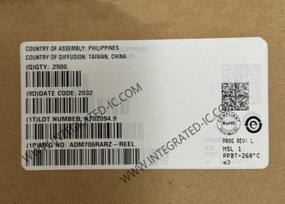 ADM706RARZ 集積回路チップ マイクロプロセッサ 監視回路 3V 電圧モニター