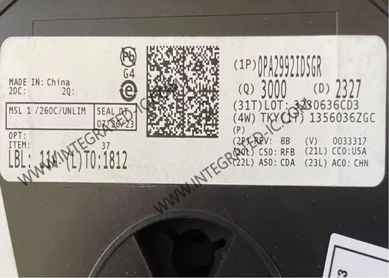 OPA2992IDSGR 集積回路チップ 低騒音動作増幅器 40V オプアンプチップ