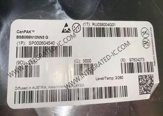 BSB056N10NN3G 集積回路チップ 100V 9A NチャネルパワーMOSFETトランジスタ