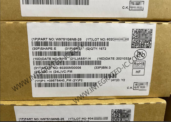 W9751G6NB-25 メモリICチップ 512Mbit パラレル SDRAM DDR2 メモリIC