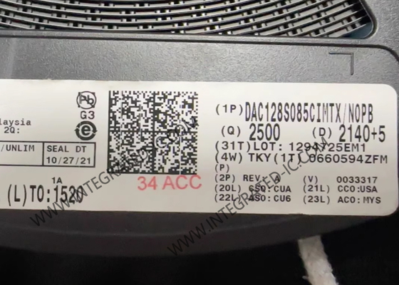 DAC128S085CIMTX 集積回路チップ 12ビット デジタル-アナログコンバータ TSSOP16