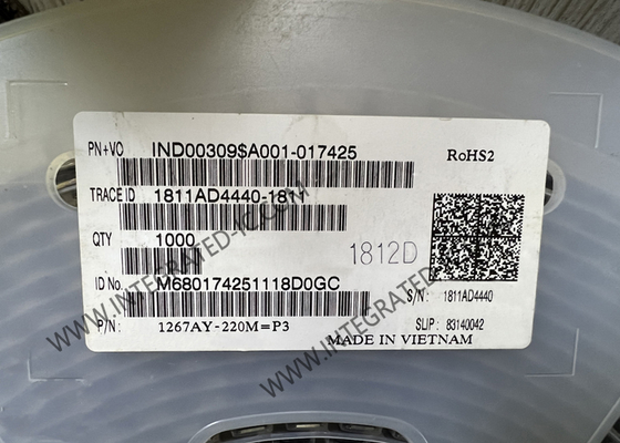 1267AY-220M=P3 集積回路チップ ワイヤー巻線フェライトインダクタ 2.3A 固定インダクタ