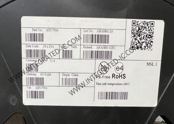 AON7934 集積回路チップ 30V 双対称性のない N チャネル MOSFET トランジスタ