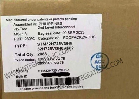 マイクロコントローラー MCU STM32H725VGH6 ARM コルテックス-M7 MCU RAM 564 KB