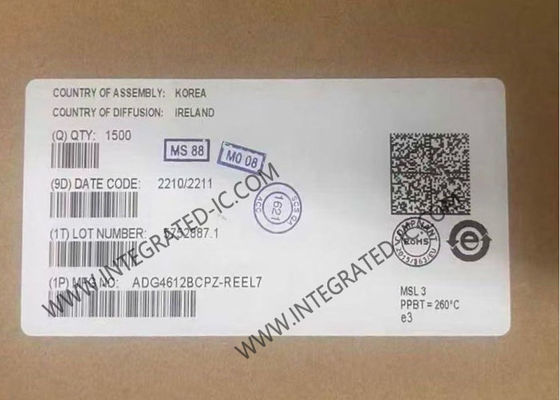 ADG4612BCPZ 集積回路チップ 50mOhmオン抵抗 4チャネルクワッドSPSTスイッチと 6.1オーム最大オン抵抗