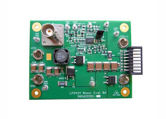 LM3424BSTEVAL 組み込みソリューション NFET コントローラー LM3424 ブースト評価ボード