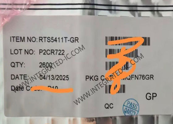 RTS5411T-GR 集積回路チップ USB 3.0 Super-Speed 4 ポート HUB コントローラー、QFN-76 パッケージ