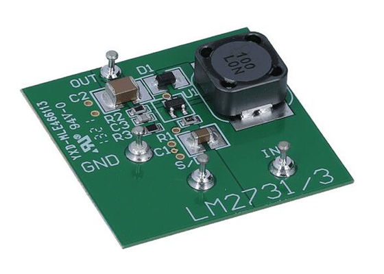 LM2733YEVAL 組み込みソリューション 600kHz LM2733 ブーストコンバータ評価ボード