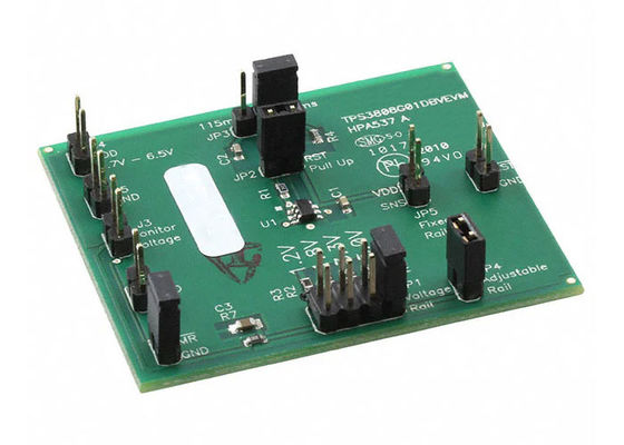 TPS3808G01DBVEVM 組み込みソリューション シーケンサー 電源管理評価ボード