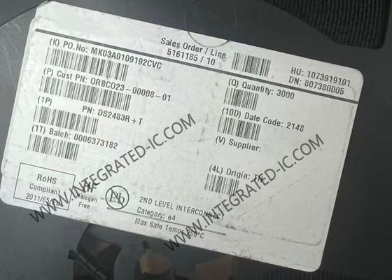 SOT-23-6パッケージの300μA電流供給と1-Wire®プロトコルを備えたDS2483R集積回路チップ