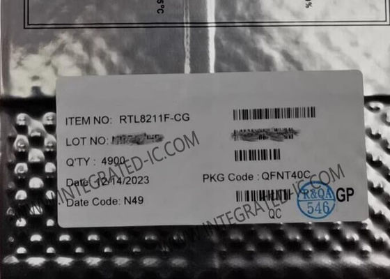 RTL8211F-CG イーサネットIC 統合10/100/1000M イーサネットトランシーバー QFN40 パッケージとIEEE 802.3 コンプライアンス