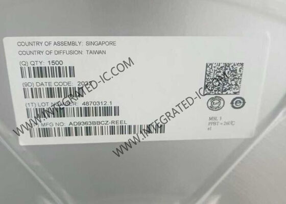 AD9363BBCZ 無線通信モジュール 325 MHz から 3.8 GHz RF アジャイルトランシーバー