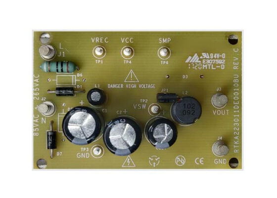 RTKA223011DE0010BU 組み込みソリューション RAA223011 高電圧降圧コンバータ評価ボード