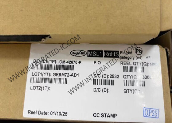 ICM-42670-P 高性能6軸モーション追跡IMUセンサーIC