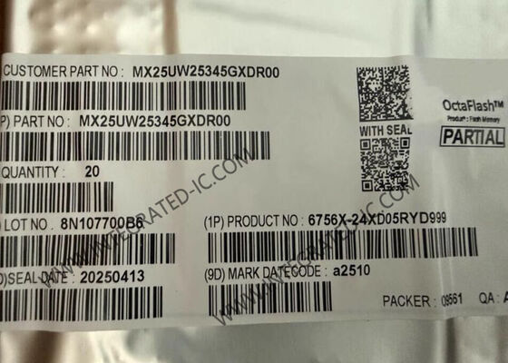 MX25UW25345GXDR00 1.8V 256Mbit 車載 NOR Flash シリアル NOR メモリ IC チップ