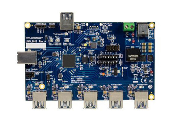 EVB-USB5806 Embedded Solutions USB5806 6ポートUSB3.2 SmartHub評価ボード