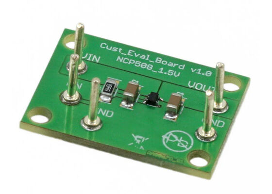 NCP508SQ15T1GEVB 組み込みソリューション 50mA 1チャネル線形電圧調節器評価ボード