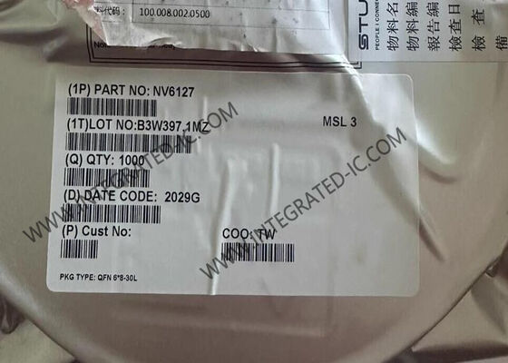 NV6127 GaN IC 650V 12A 電源分配スイッチ、30-QFNパッケージ、急速充電アプリケーション向け