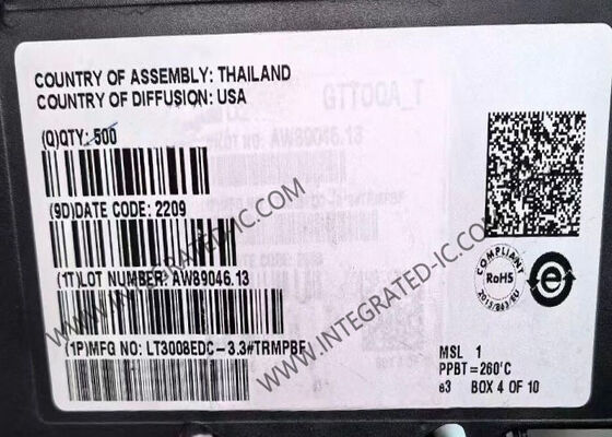 LT3008EDC-3.3 統合回路チップ 20mA 出力電流 45V 入力電圧 3.3V LDO線形調節器