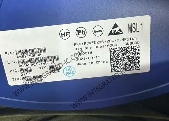 AW87559FCR 集積回路チップ 9V アダプティブブースト TLTR-AGC スマート K オーディオアンプ FCQFN20