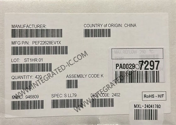 PEF22628EV1X EFM アプリケーションのためのSHDSL.bisを搭載した2チャネルSHDSLシステム・オン・チップ