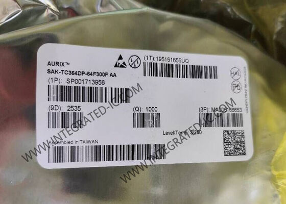 SAK-TC364DP-64F300F AA マイクロコントローラー MCU、672 KB RAM、100Mbit Ethernet、TQFP-144 パッケージ