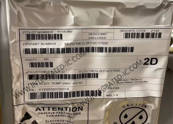 XCZU19EG-2FFVC1760E フィールドプログラマブルゲートアレイ FPGA、256KB RAM、10ビット 200KSPS ADC、6.0Gb/s データレート