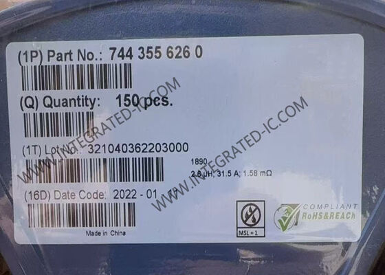 7443556260 統合回路チップ 42MHz WE-HCI 高電流電源誘導器