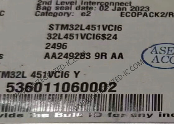 STM32L451VCI6 マイクロコントローラ MCU 80MHz 32ビット ARM Cortex-M4 マイクロコントローラ IC UFBGA-100