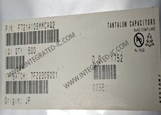 F721A108MMCAQ2 1000 μF 10V 低プロファイル電解タンタルコンデンサ 型 コンパクトPCB設計用