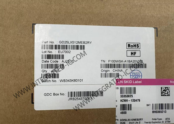 GD25LX512MEB2RY 512Mbit 高速オクトルSPI NORフラッシュメモリICチップ 1.8V低電源TFBGA-24