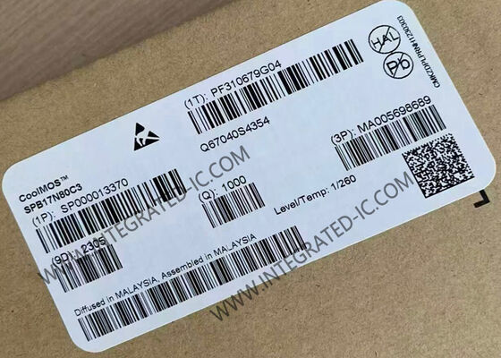 SPB17N80C3 パワー MOSFET トランジスタ、ドレイン・ソース間電圧 800V、連続ドレイン電流 17A、CoolMOS™ テクノロジー搭載
