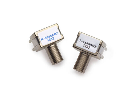 AFBR-1555ARZ 650nm Wavelength Fiber Optic Transmitter with 16 MBd Data Rate and Reinforced Metal Housing for SERCOS Applications オーバーラインの電波回線装置を搭載している