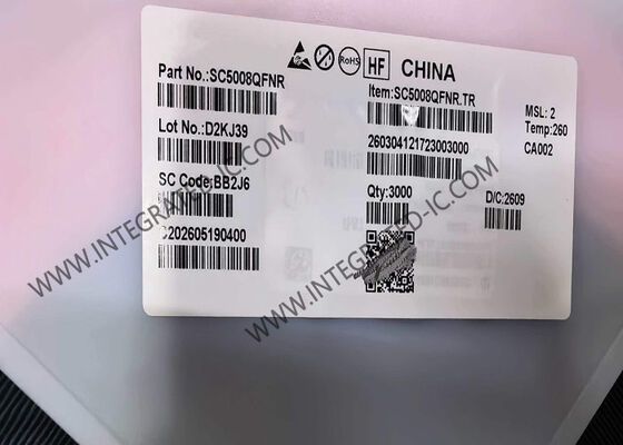 SC5008QFNR 集積回路チップ 15W パワーステージ IC、WPC QI 1.3 & 2.0 準拠ワイヤレス電力送信機用の電圧/電流復調機能付き