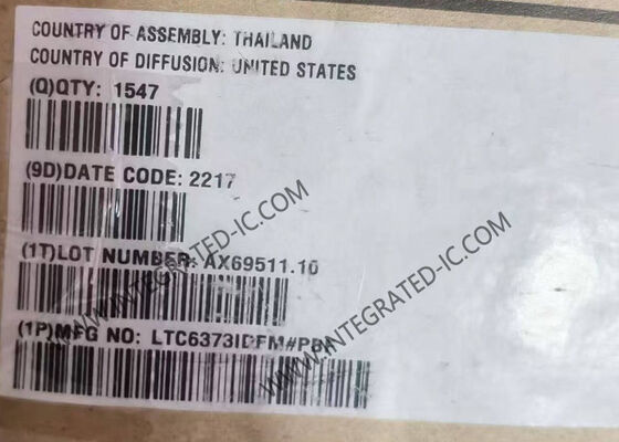 LTC6373IDFM 36V 完全ディフェリエンシャル プログラム可能 増幅器 25pA 入力バイアス電流