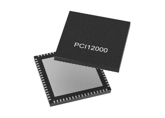 PCI12000CT-I/ZUX イーサネットIC シングルチップ 3ポート PCIe スイッチ VQFN-72 イーサネットブリッジ