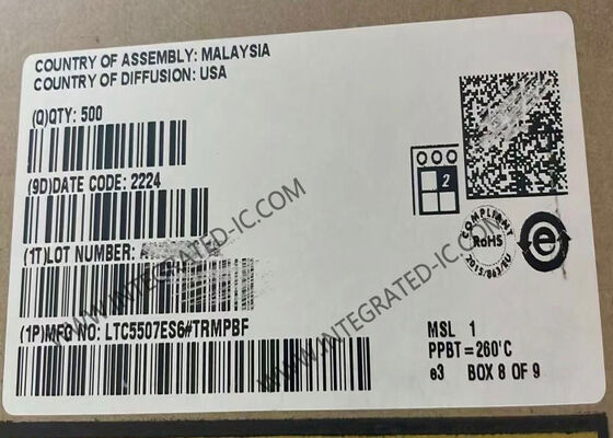 LTC5507ES6 RF電源検出器 集積回路チップ 100kHz から 1GHz 周波数と低 550μA 稼働電流