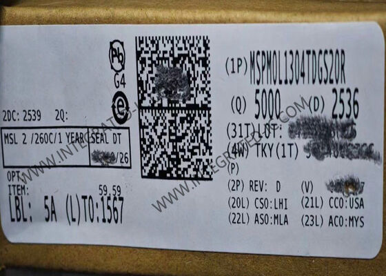 MSPM0L1304TDGS20R ARM Cortex-M0+ コア搭載 32 ビット MCU 32MHz 超低電力ミックスドシグナル マイクロコントローラ