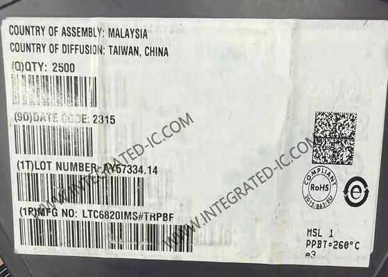 LTC6820IMS 集成电路芯片，数据速率 1Mbps，支持双向 SPI 通信和隔离