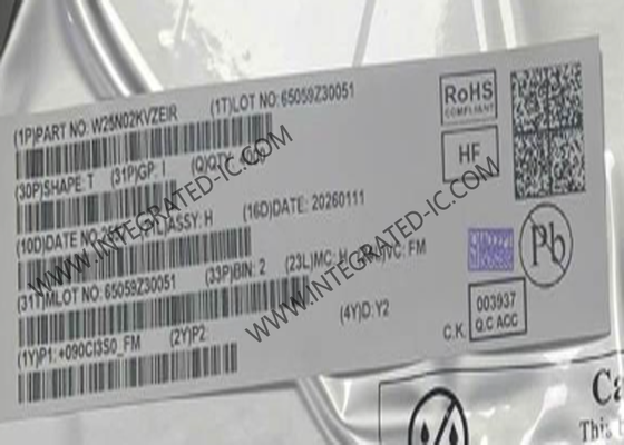 メモリICチップ W25N02KVZEIR 2Gbit Quad SPI Flash NAND メモリIC WDFN8