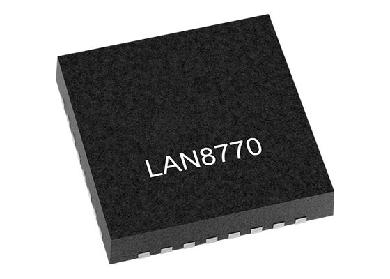 LAN8770MT-V/PRA イーサネットIC シングルポート VelocityDRIVE™ 100BASE-T1 イーサネットトランシーバー