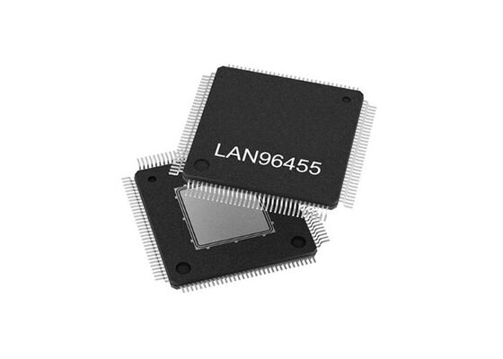 LAN96455ST-I/8MW イーサネットIC 5ポートイーサネットスイッチ 統合10/100/1000BASE-T PHY搭載