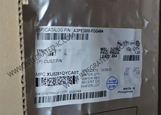A3PE3000-FGG484 ProASIC3E フラッシュFPGA 350MHz、341 I/O、300万ゲート
