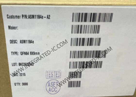 ASM1184E 統合回路チップ PCIe ブリッジチップ PCIe x1 Gen2 QFN-64 パッケージとI2C インターフェース