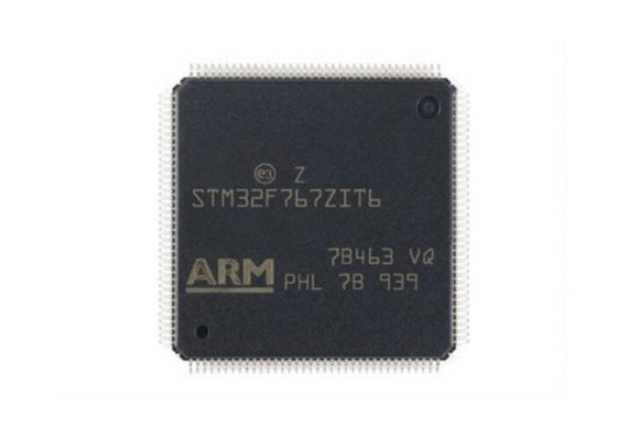 ICの破片STM32F767ZIT6 32BIT 2MBの抜け目がない144LQFP単心のマイクロ制御回路は欠ける
